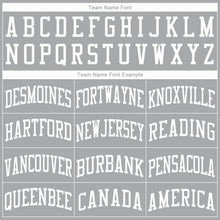 Load image into Gallery viewer, Custom Gray White Round Neck Basketball Jersey - Fcustom