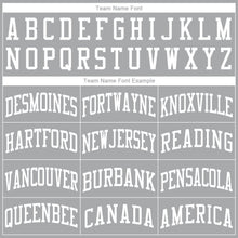 Load image into Gallery viewer, Custom Gray White Round Neck Suit Basketball Jersey - Fcustom