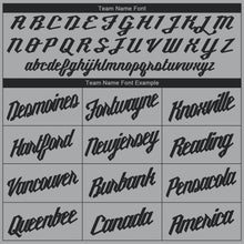 Load image into Gallery viewer, Custom Gray Black V-Neck Basketball Jersey - Fcustom