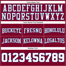 Load image into Gallery viewer, Custom Maroon White-Royal Authentic Throwback Basketball Shorts