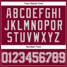 Load image into Gallery viewer, Custom Maroon White Pinstripe Gray-White Authentic Basketball Jersey