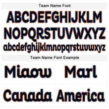 Load image into Gallery viewer, Custom White Black-Orange Baseball Jersey