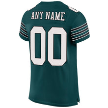 Load image into Gallery viewer, Custom Midnight Green White-Black Mesh Authentic Football Jersey - Fcustom