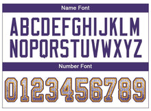 Load image into Gallery viewer, Custom White Purple-Gold Drift Fashion Football Jersey