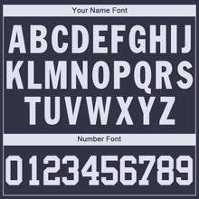 Load image into Gallery viewer, Custom Navy White V-Neck Basketball Jersey - Fcustom