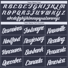 Load image into Gallery viewer, Custom Navy White V-Neck Basketball Jersey - Fcustom