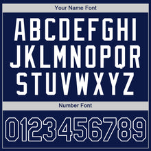 Load image into Gallery viewer, Custom Navy Navy-Powder Blue Authentic Baseball Jersey