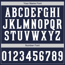 Load image into Gallery viewer, Custom Navy White Authentic Baseball Jersey