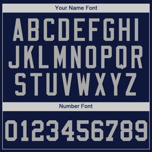 Load image into Gallery viewer, Custom Navy Gray Authentic Baseball Jersey