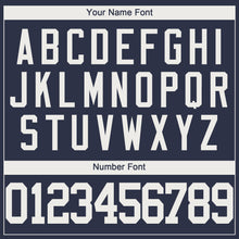 Load image into Gallery viewer, Custom Navy White Performance T-Shirt