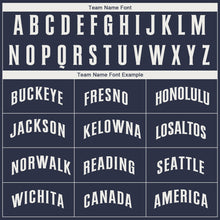 Load image into Gallery viewer, Custom Navy White Performance T-Shirt