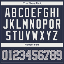 Load image into Gallery viewer, Custom Navy Gray-White Performance T-Shirt