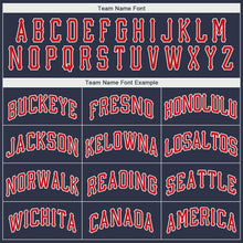 Load image into Gallery viewer, Custom Navy Red-White Performance T-Shirt