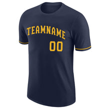 Load image into Gallery viewer, Custom Navy Gold Performance T-Shirt