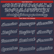 Load image into Gallery viewer, Custom Navy Red-White Performance T-Shirt