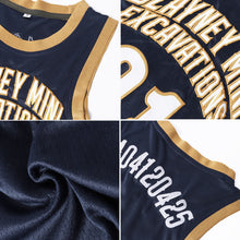 Load image into Gallery viewer, Custom Navy White-Maroon Authentic Throwback Basketball Jersey