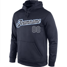 Load image into Gallery viewer, Custom Stitched Navy Navy-White Sports Pullover Sweatshirt Hoodie