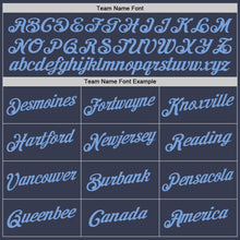 Load image into Gallery viewer, Custom Navy Light Blue Performance T-Shirt