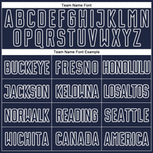 Load image into Gallery viewer, Custom Navy Navy-Gray Authentic Baseball Jersey