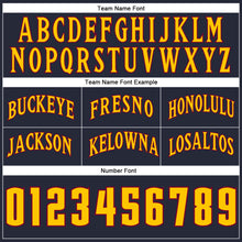 Load image into Gallery viewer, Custom Navy Gold-Maroon Authentic Throwback Basketball Shorts