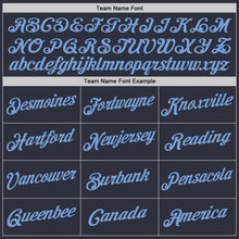 Load image into Gallery viewer, Custom Stitched Navy Light Blue Sports Pullover Sweatshirt Hoodie