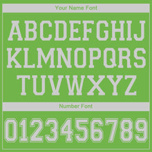 Load image into Gallery viewer, Custom Neon Green White V-Neck Basketball Jersey - Fcustom