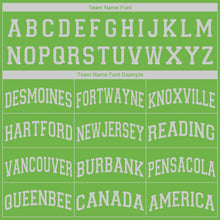 Load image into Gallery viewer, Custom Neon Green White V-Neck Basketball Jersey - Fcustom