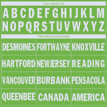 Load image into Gallery viewer, Custom Neon Green White V-Neck Basketball Jersey - Fcustom