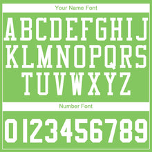 Load image into Gallery viewer, Custom Neon Green White Round Neck Suit Basketball Jersey - Fcustom