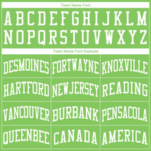 Load image into Gallery viewer, Custom Neon Green White Round Neck Suit Basketball Jersey - Fcustom