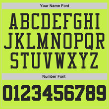 Load image into Gallery viewer, Custom Neon Green Black-White Authentic Throwback Basketball Jersey