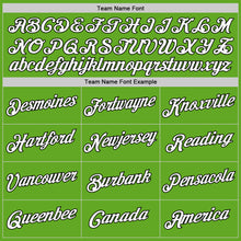 Load image into Gallery viewer, Custom Stitched Neon Green White-Black Sports Pullover Sweatshirt Hoodie