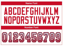 Load image into Gallery viewer, Custom White Scarlet-Navy Drift Fashion Football Jersey