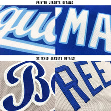 Load image into Gallery viewer, Custom Gray Royal-Orange Baseball Jersey