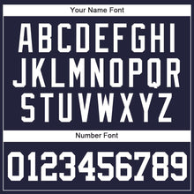 Load image into Gallery viewer, Custom Navy White Baseball Jersey