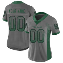 Load image into Gallery viewer, Custom Gray Grass Green-Black Drift Fashion Football Jersey