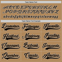 Load image into Gallery viewer, Custom Old Gold Black-Gray Hockey Jersey