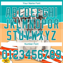 Load image into Gallery viewer, Custom Old Gold Teal-White 3D Pattern Design Puppy Pug Authentic Baseball Jersey