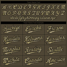 Load image into Gallery viewer, Custom Olive Camo-Black Authentic Salute To Service Baseball Jersey