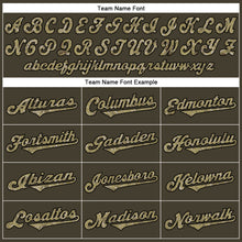 Load image into Gallery viewer, Custom Olive Camo-Black Authentic Throwback Rib-Knit Salute To Service Baseball Jersey Shirt