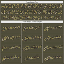 Load image into Gallery viewer, Custom Olive Camo-Black Performance Salute To Service T-Shirt