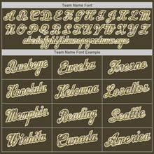 Load image into Gallery viewer, Custom Olive Camo-Cream Authentic Throwback Rib-Knit Salute To Service Baseball Jersey Shirt