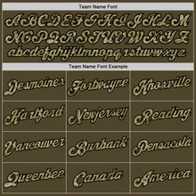 Load image into Gallery viewer, Custom Olive Camo-Black Authentic Throwback Salute To Service Basketball Jersey