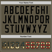 Load image into Gallery viewer, Custom Stitched Olive Vintage USA Flag-Black Sports Pullover Sweatshirt Salute To Service Hoodie