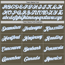 Load image into Gallery viewer, Custom Stitched Olive White-Light Blue Sports Pullover Sweatshirt Salute To Service Hoodie