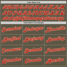 Load image into Gallery viewer, Custom Stitched Olive Red-Cream Sports Pullover Sweatshirt Salute To Service Hoodie