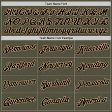 Load image into Gallery viewer, Custom Olive Black-Old Gold Performance Salute To Service T-Shirt