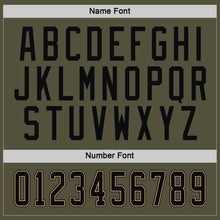 Load image into Gallery viewer, Custom Olive Black-Old Gold Salute To Service Hockey Jersey