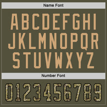 Load image into Gallery viewer, Custom Olive Camo-Old Gold Salute To Service Hockey Jersey