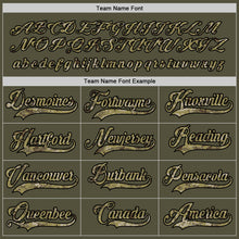 Load image into Gallery viewer, Custom Olive Camo-Old Gold Salute To Service Hockey Jersey